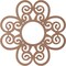 Ekena Millwork Cohen Wood Fretwork Pierced Ceiling Medallion, Wood (Paint Grade), 30"OD x 10 1/4"ID x 3/8"T CMWP30X30X0375COMF - alternate 4